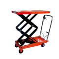 NIULI 500kg flexible hydraulic hand double scissor lift trolley tables for man lift price